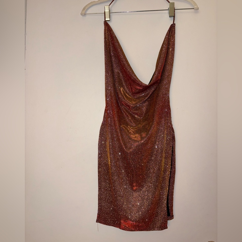 Elegant Glittering Red Dress